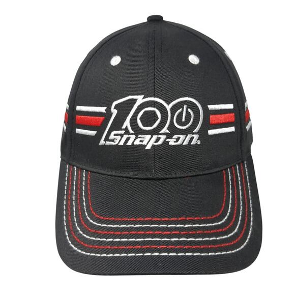 100 Snap-on Strapback Hat Black One Size Adjustable Embroidered Choko - Picture 1 of 10